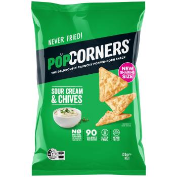 Popcorners Sour Cream & Chives 130g